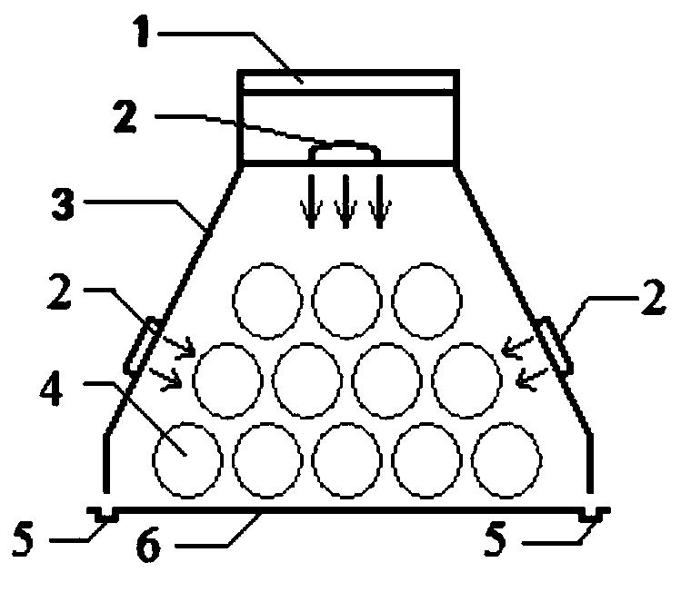 Field microwave processing device and method for harvested muskmelons