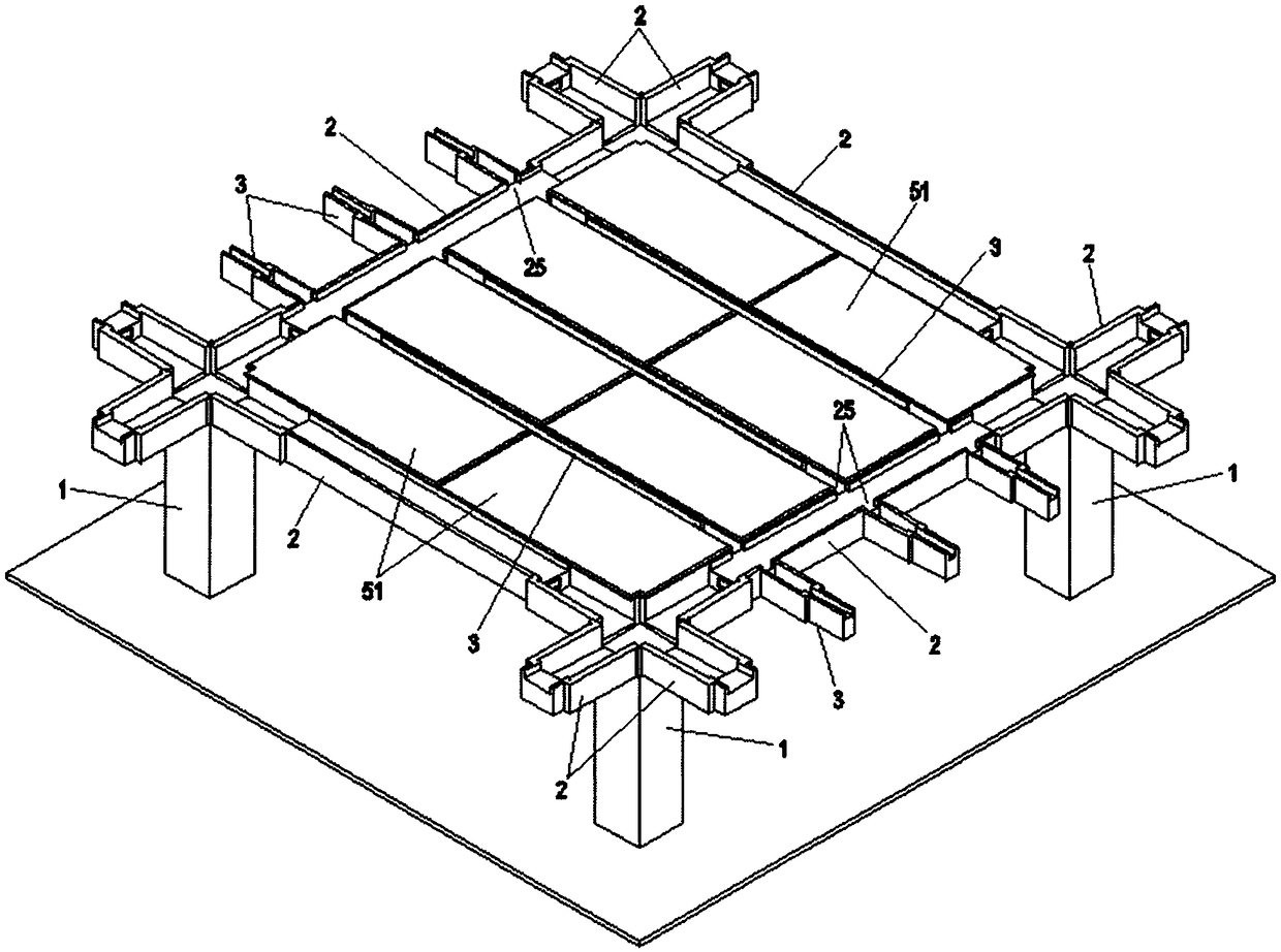 Novel prefabricated frame structure