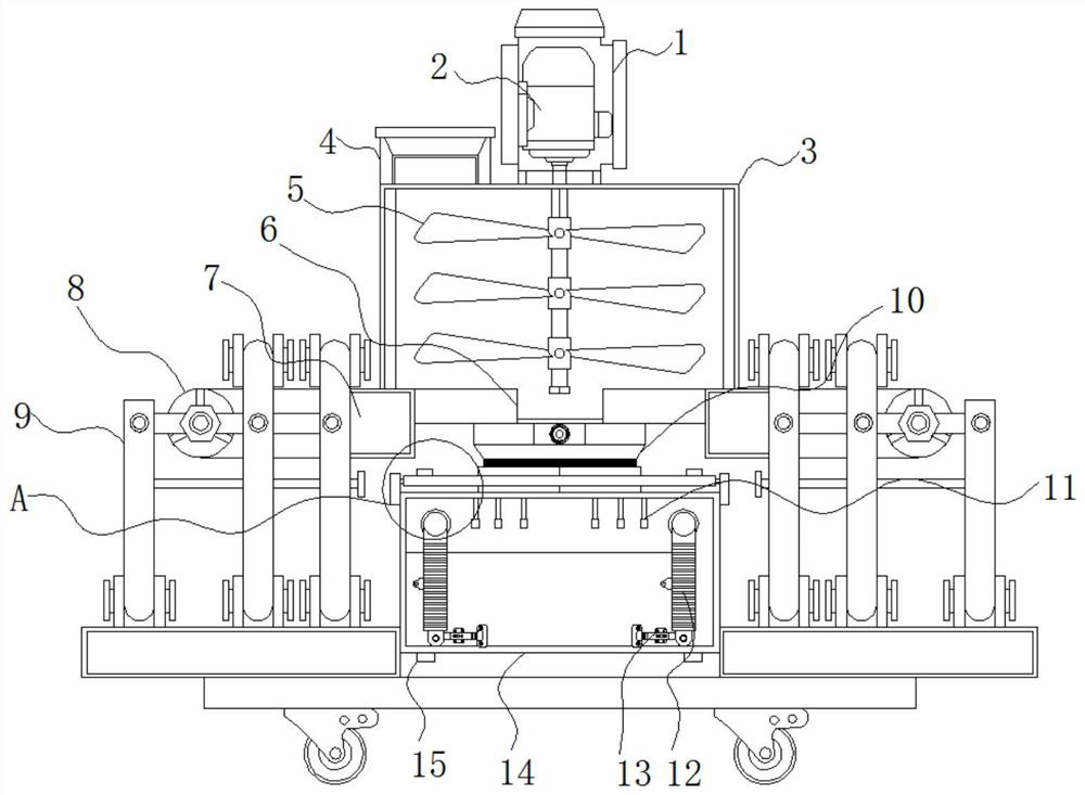 A paint spraying device for construction