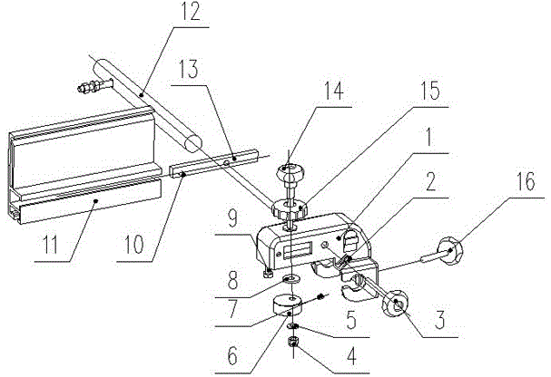 The material baffle assembly that quickly realizes the left and right fine adjustment of the baffle