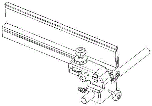 The material baffle assembly that quickly realizes the left and right fine adjustment of the baffle