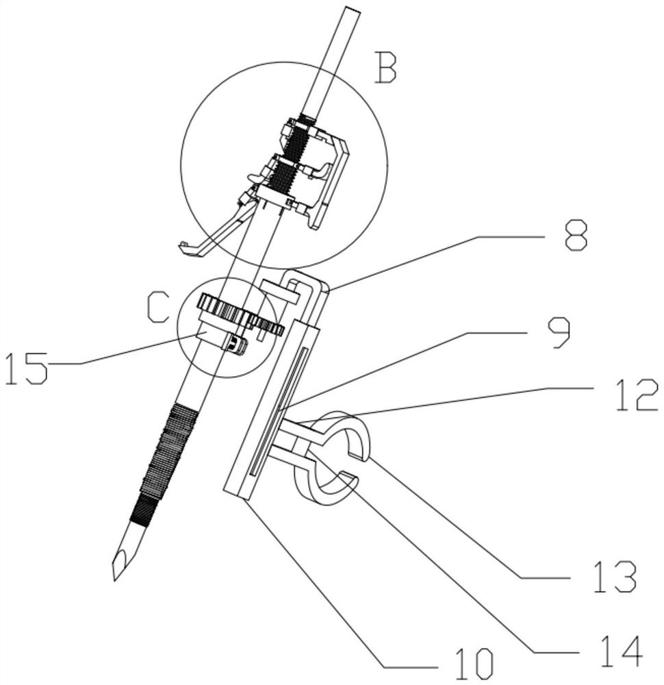 Drivable spiral progressive low-injury integrated bone puncture needle