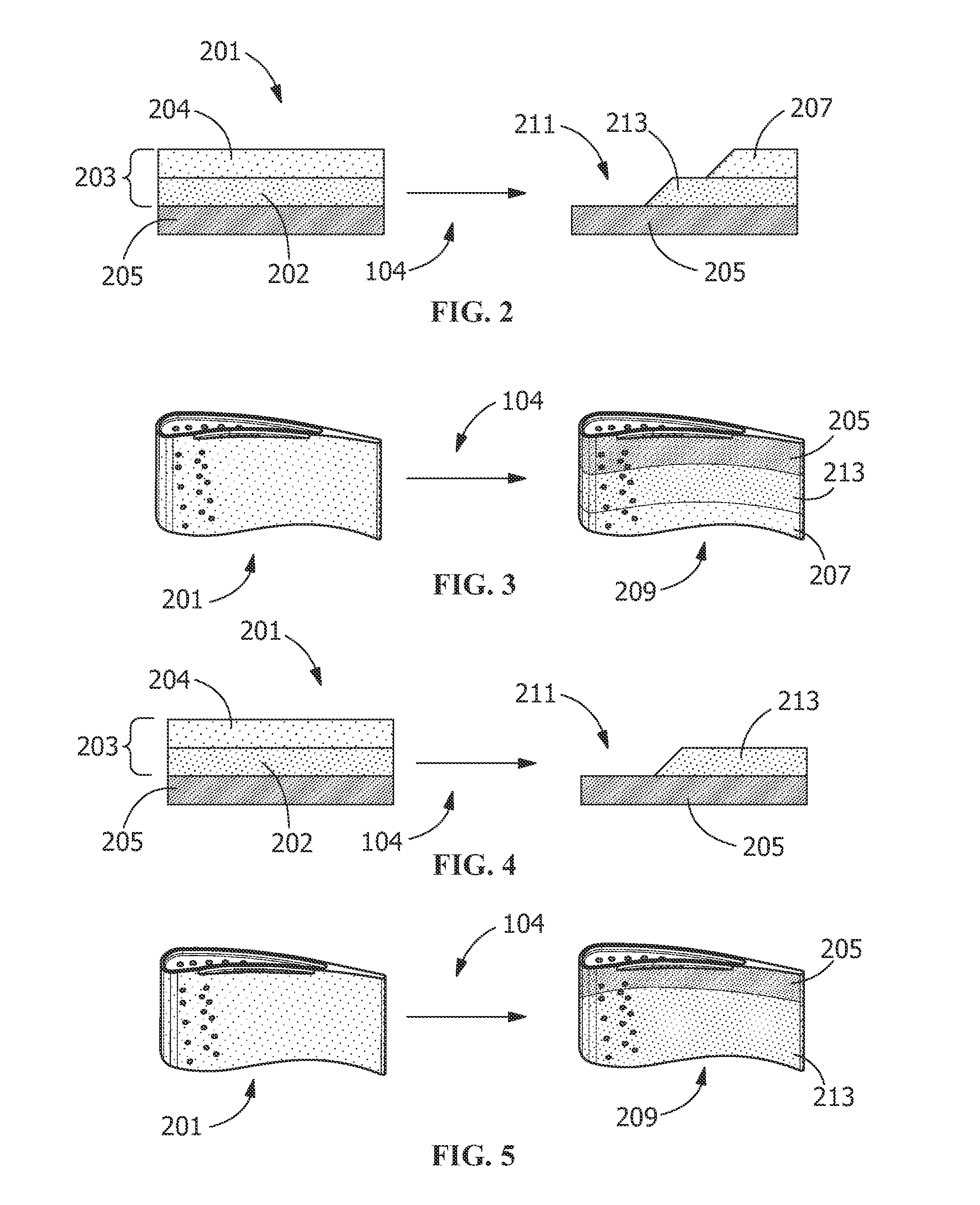 Recoating process and recoated turbine blade