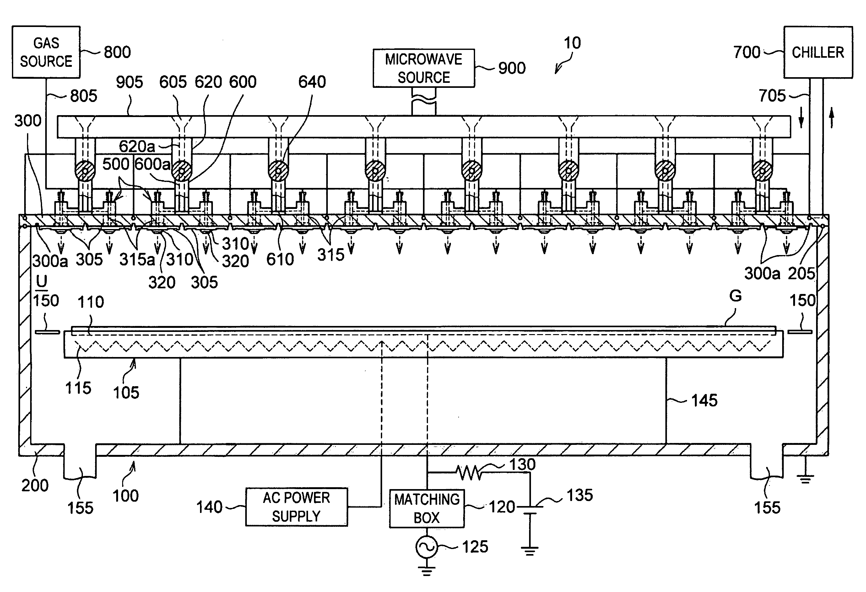 Plasma processing system, antenna, and use of plasma processing system