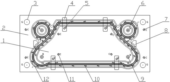 A tooling for laser welding of titanium semi-welded plates