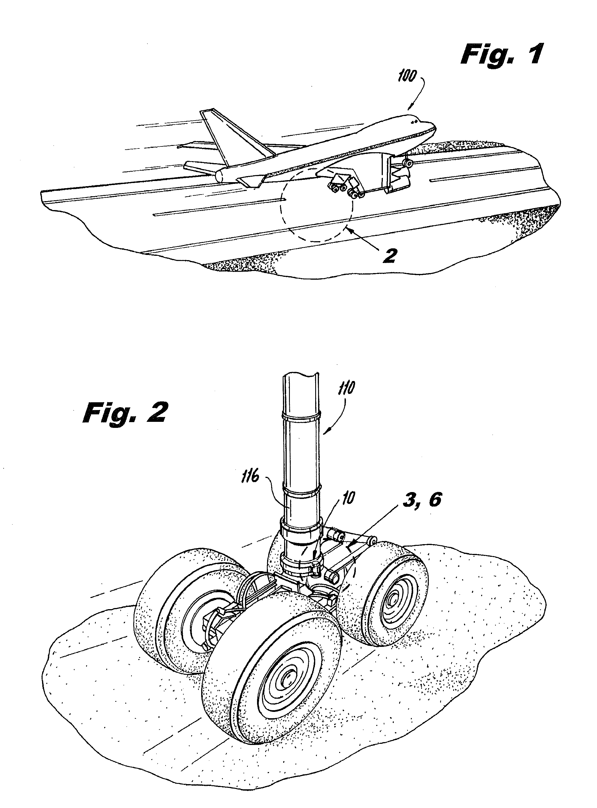 System for indicating an airplane hard landing
