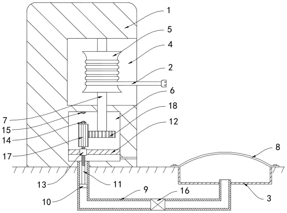 New energy automobile charging pile with self-retractable charging wire