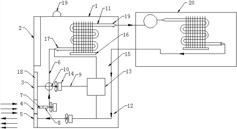 Ultra-thin independent control air conditioner