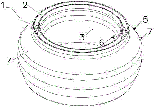 Single concave cavity trapped vortex combustor