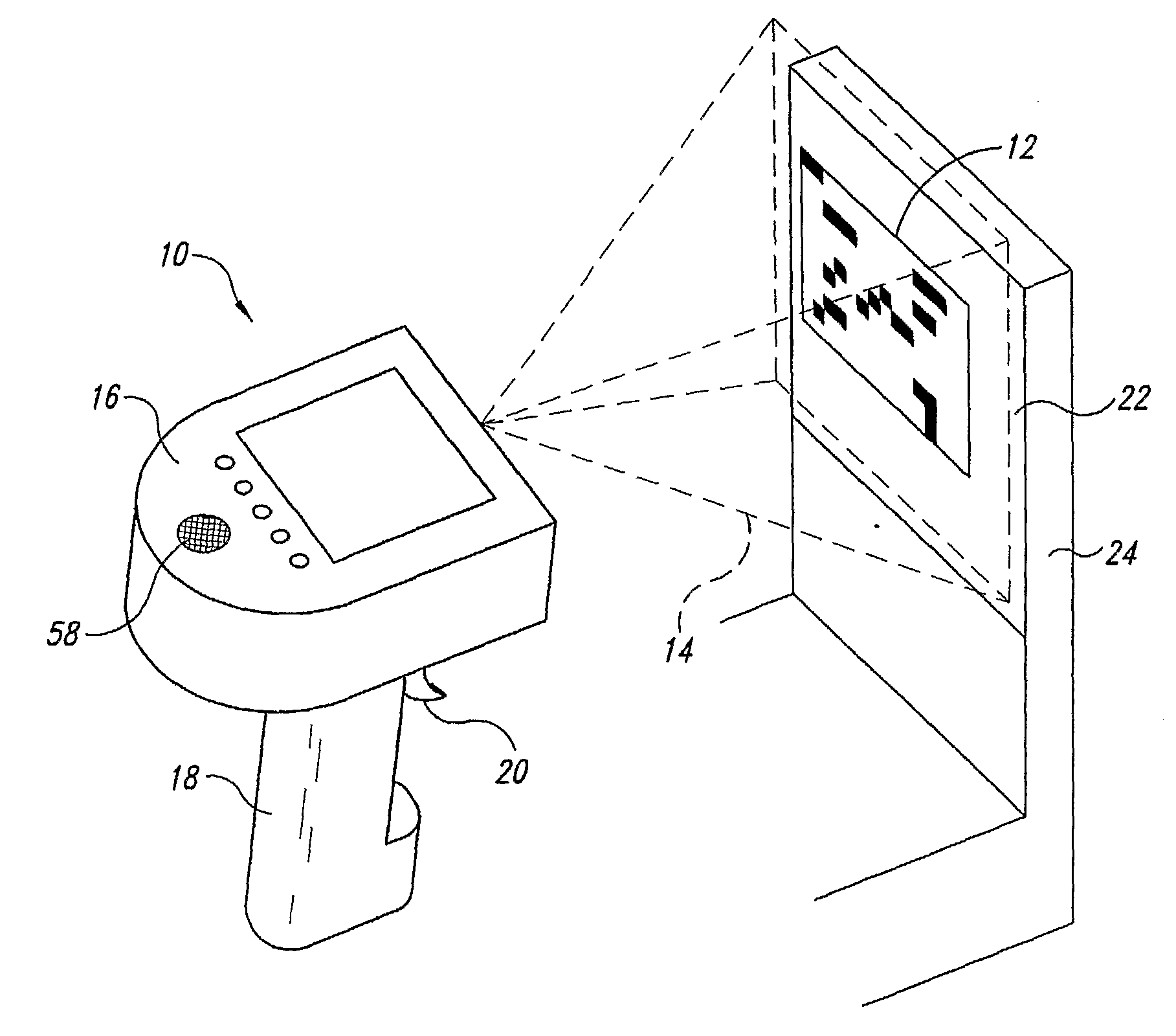 Noise Reduction by Image Subtraction in an Automatic Data Collection Device, Such as an Image Acquisition Device