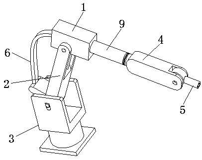 Surgical operation operating arm structure