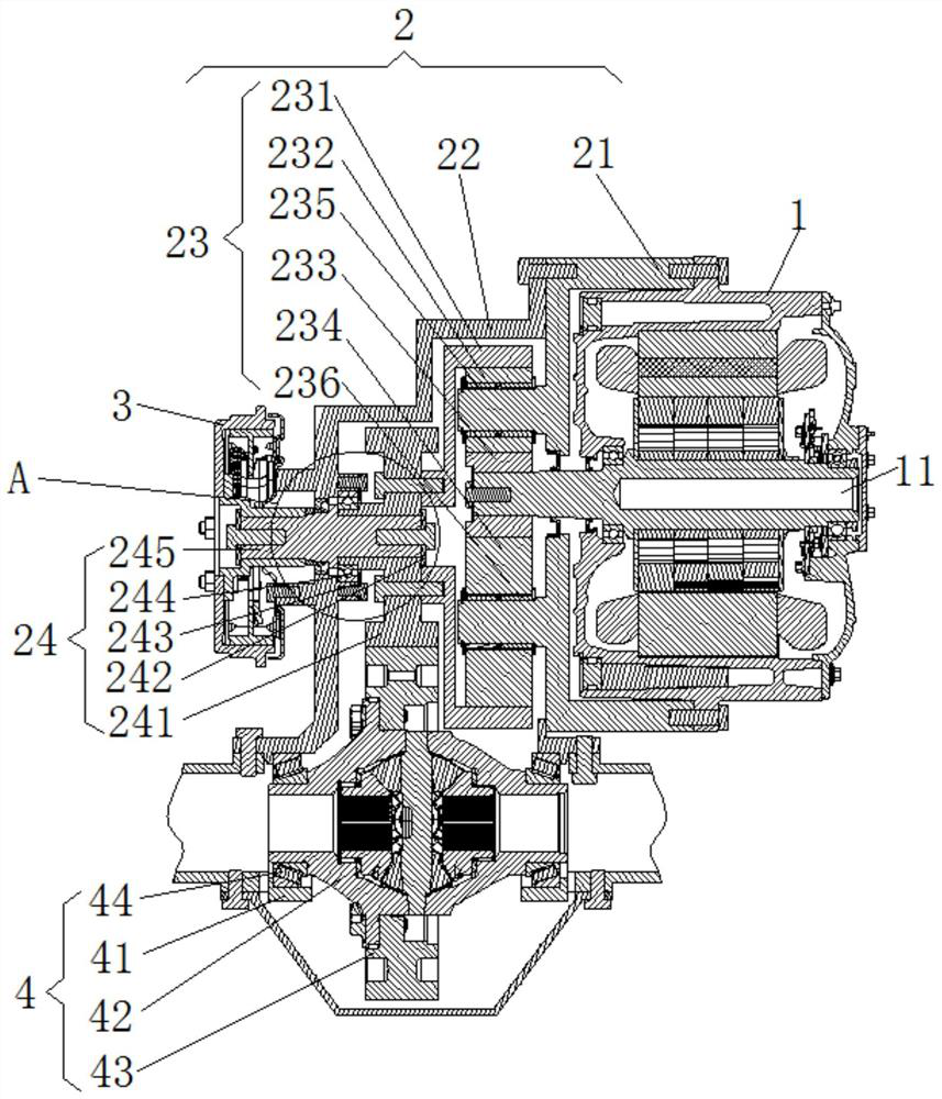 Integrated axle assembly and vehicle