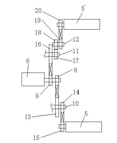 Transmission mechanism of toilet paper packing machine