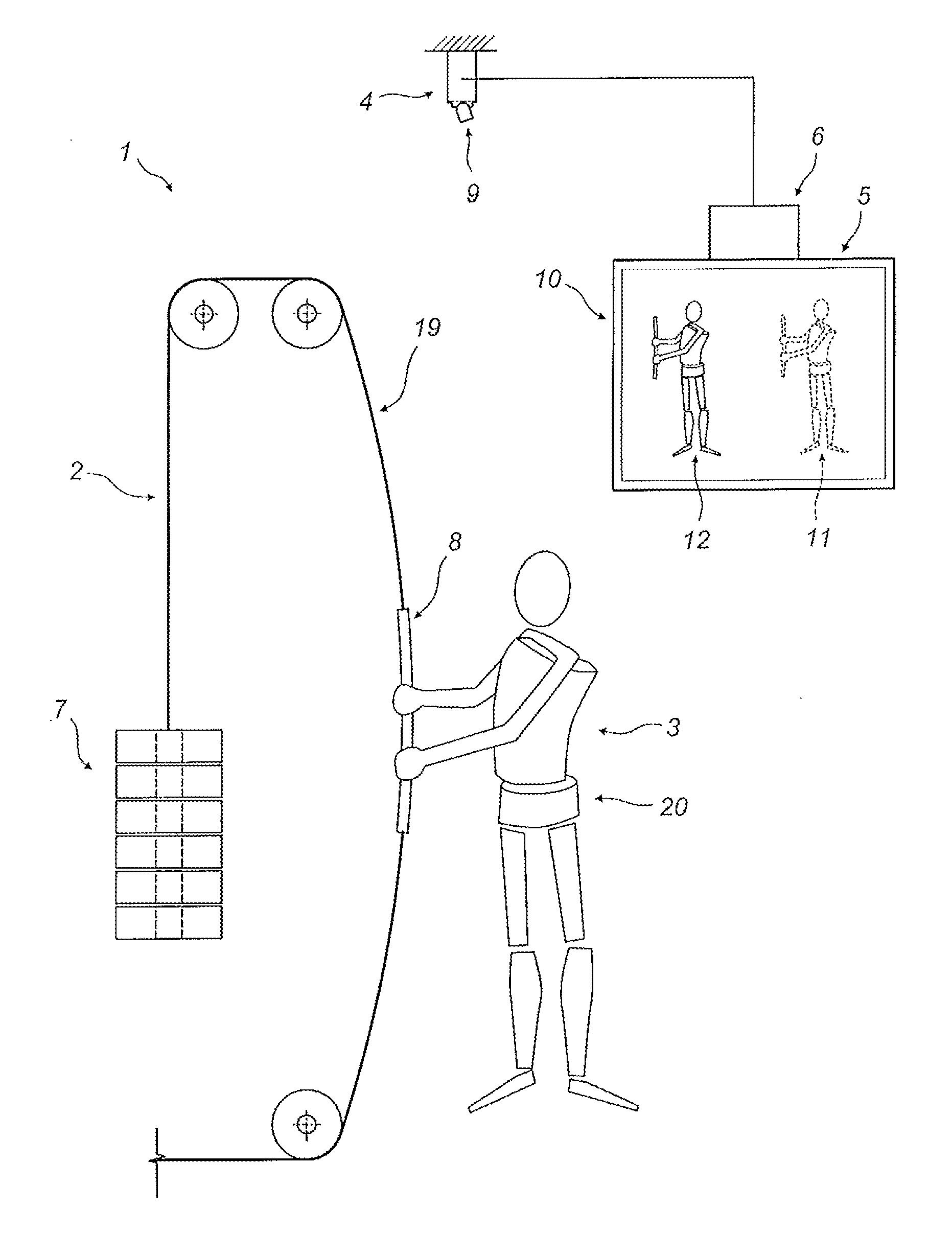 Apparatus for the assisted performance of a fitness exercise