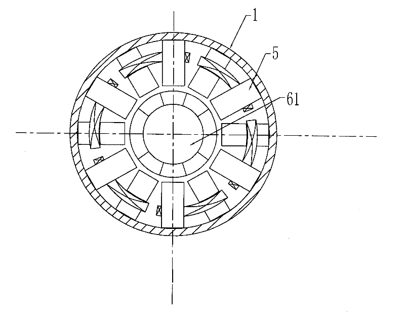 Permanent magnet synchronous motor with interphase uncoupled structure