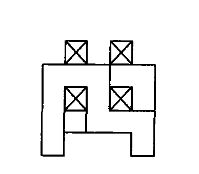 Permanent magnet synchronous motor with interphase uncoupled structure