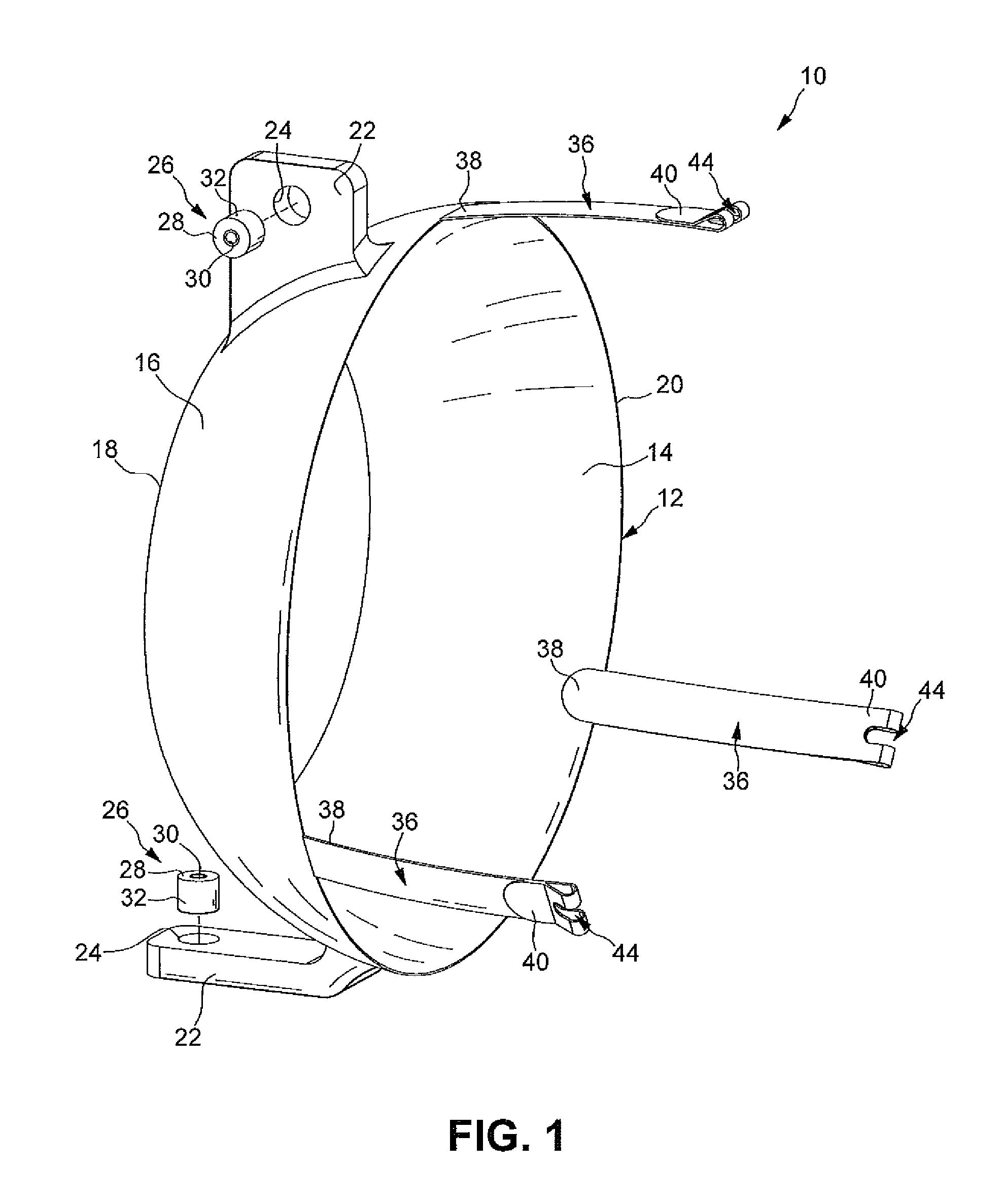 High pressure vessel with integrated mounting features