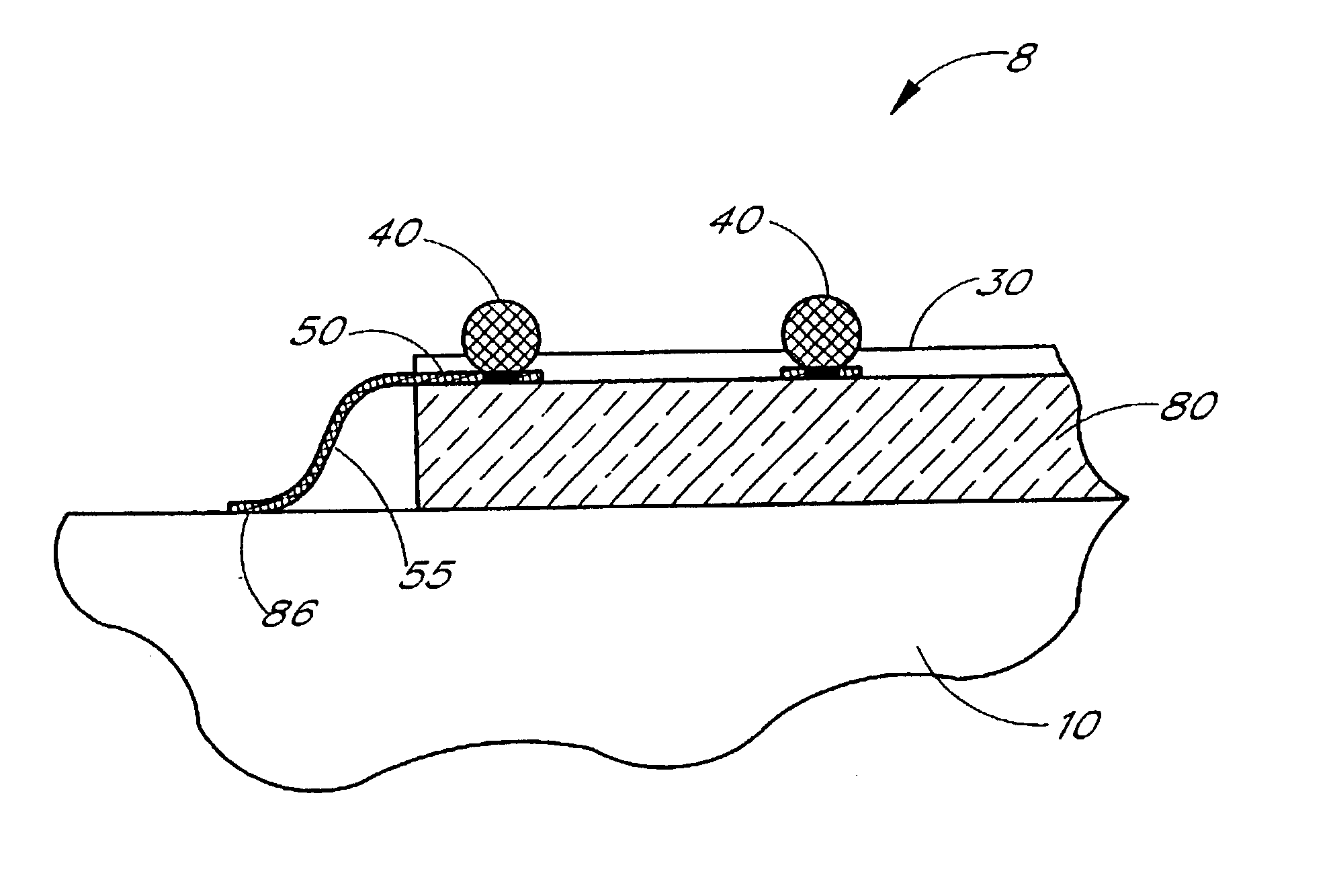 Method of making a flexible substrate with a filler material