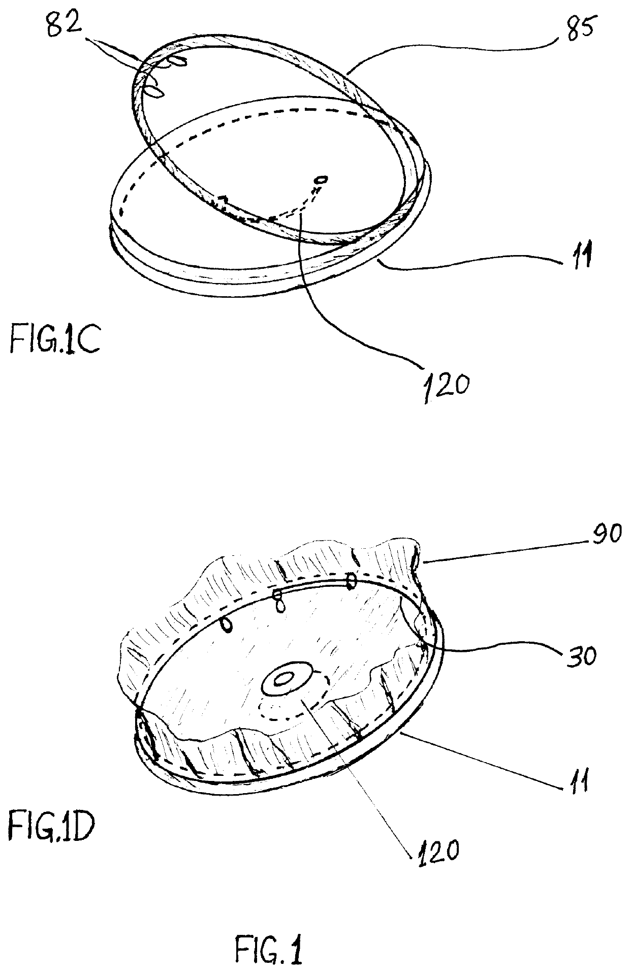 Splatter control apparatus with tension ring and method