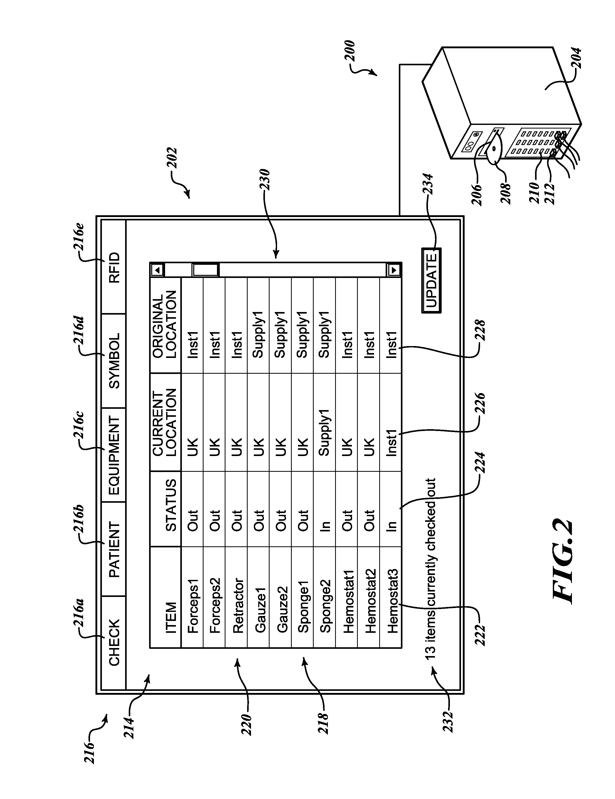 Method and apparatus to account for transponder tagged objects used during medical procedures