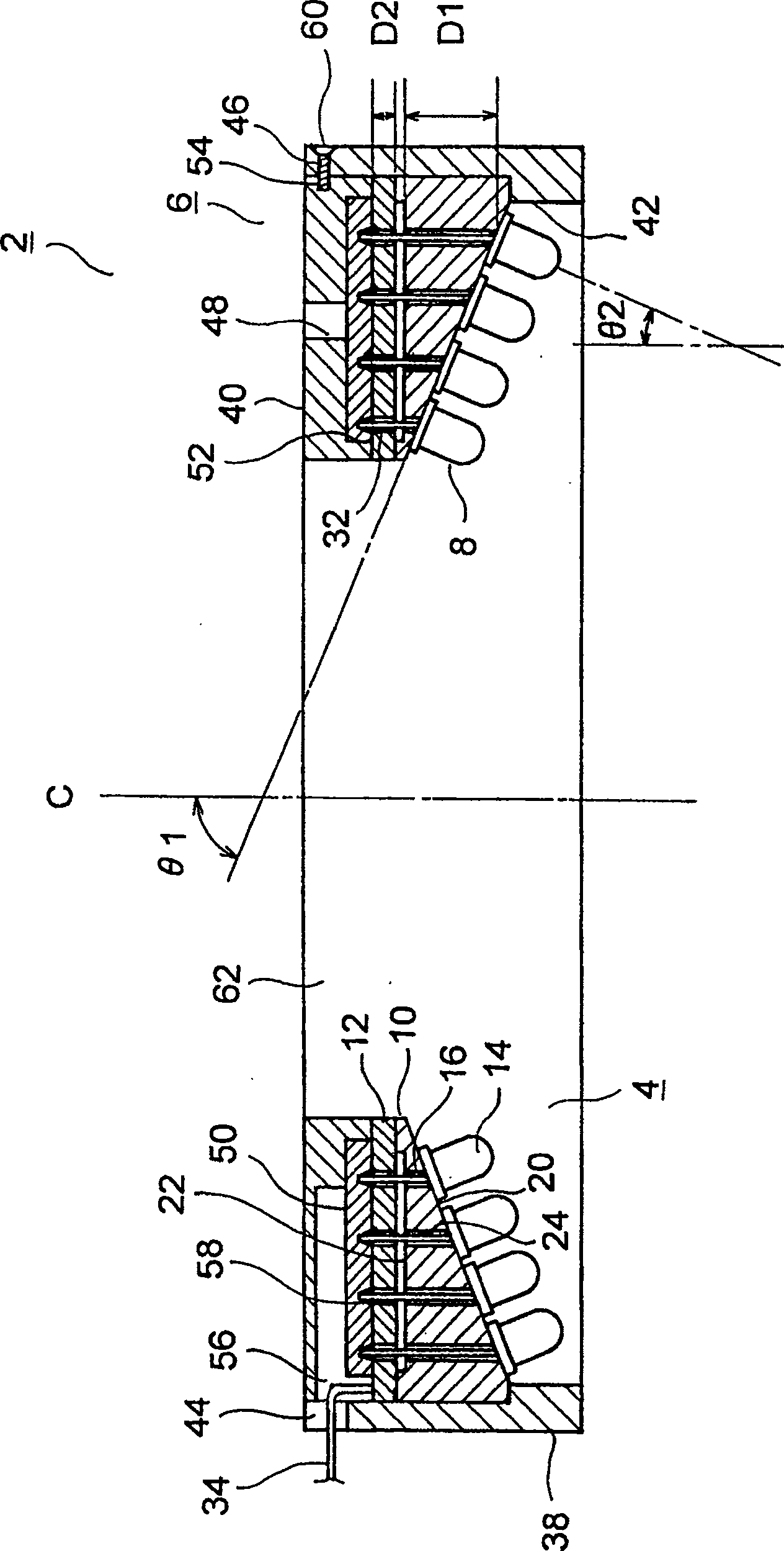 Circular lighting device and its manufacturing method