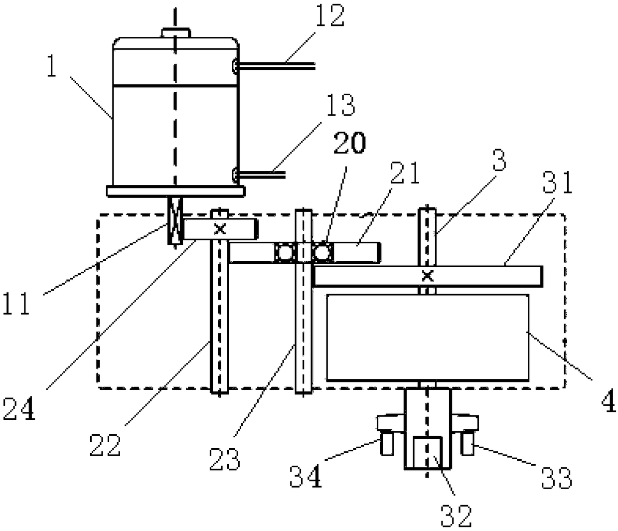 Spring resetting mechanism for electric actuator