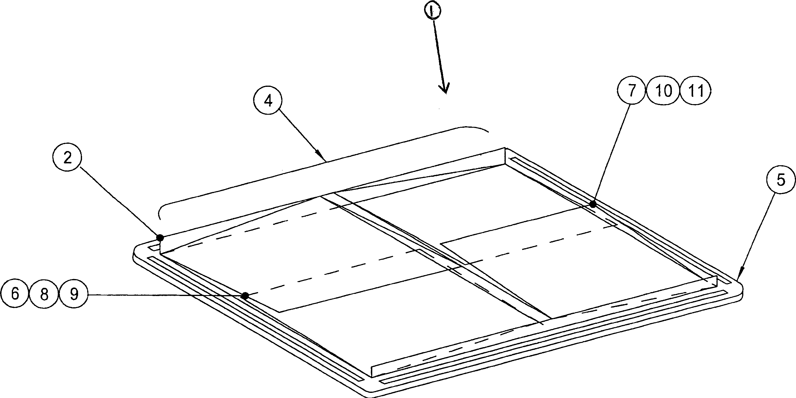 Device for transporting goods