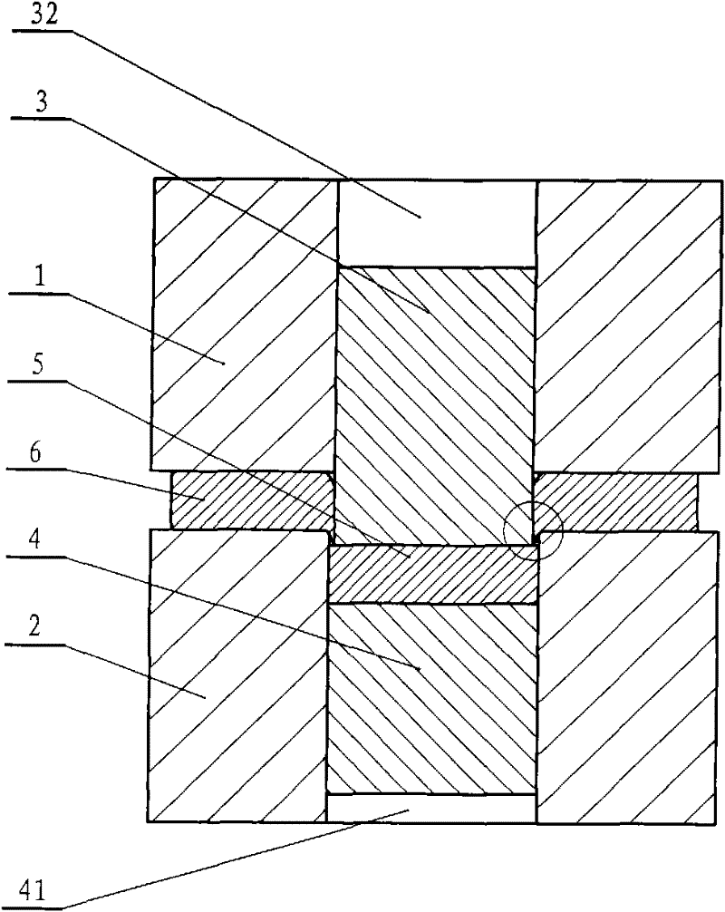 Plane edge-pressing and semi-fine blanking device and method