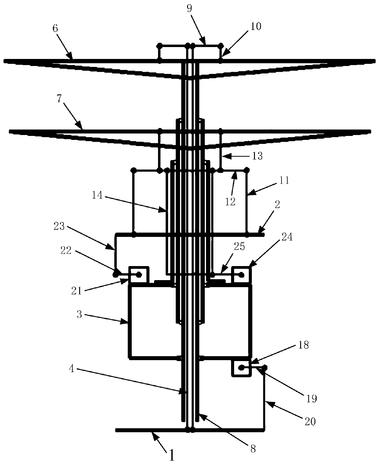 A Coaxial Helicopter Control System with Variable Parallelism of Up and Down Rotor Tilters