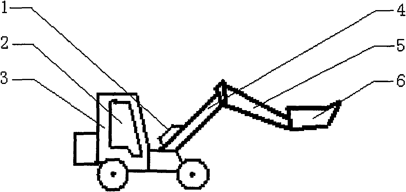 Loading vehicle with vibration exciting structure