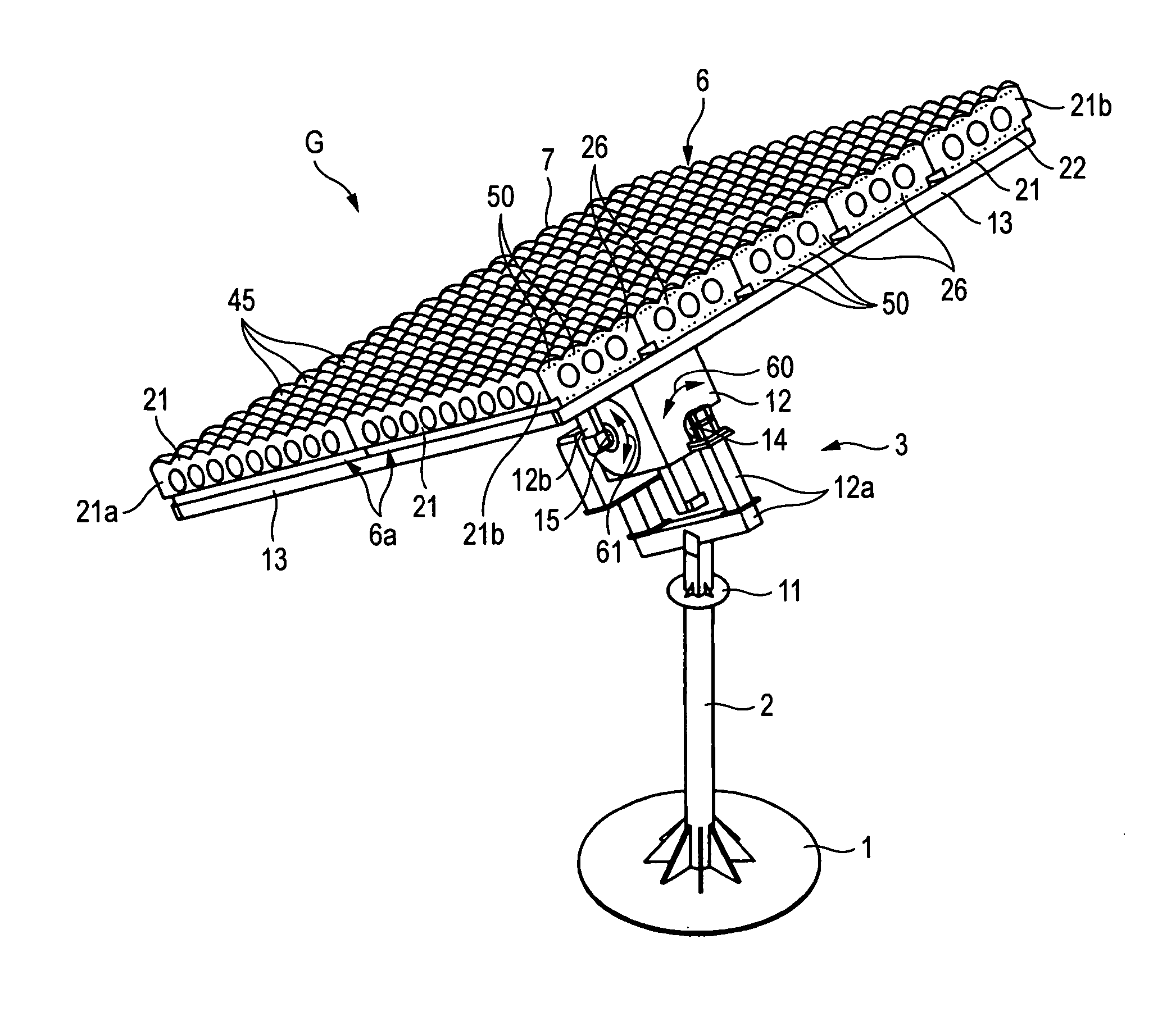 Light converging-type solar photovoltaic apparatus