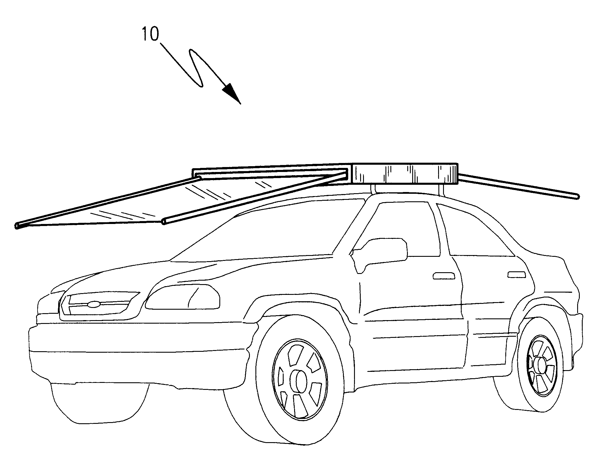Dual panel retracting vehicle shade