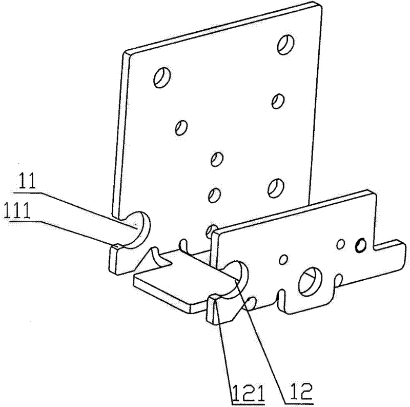 Rotating shaft structure of circuit breaker release