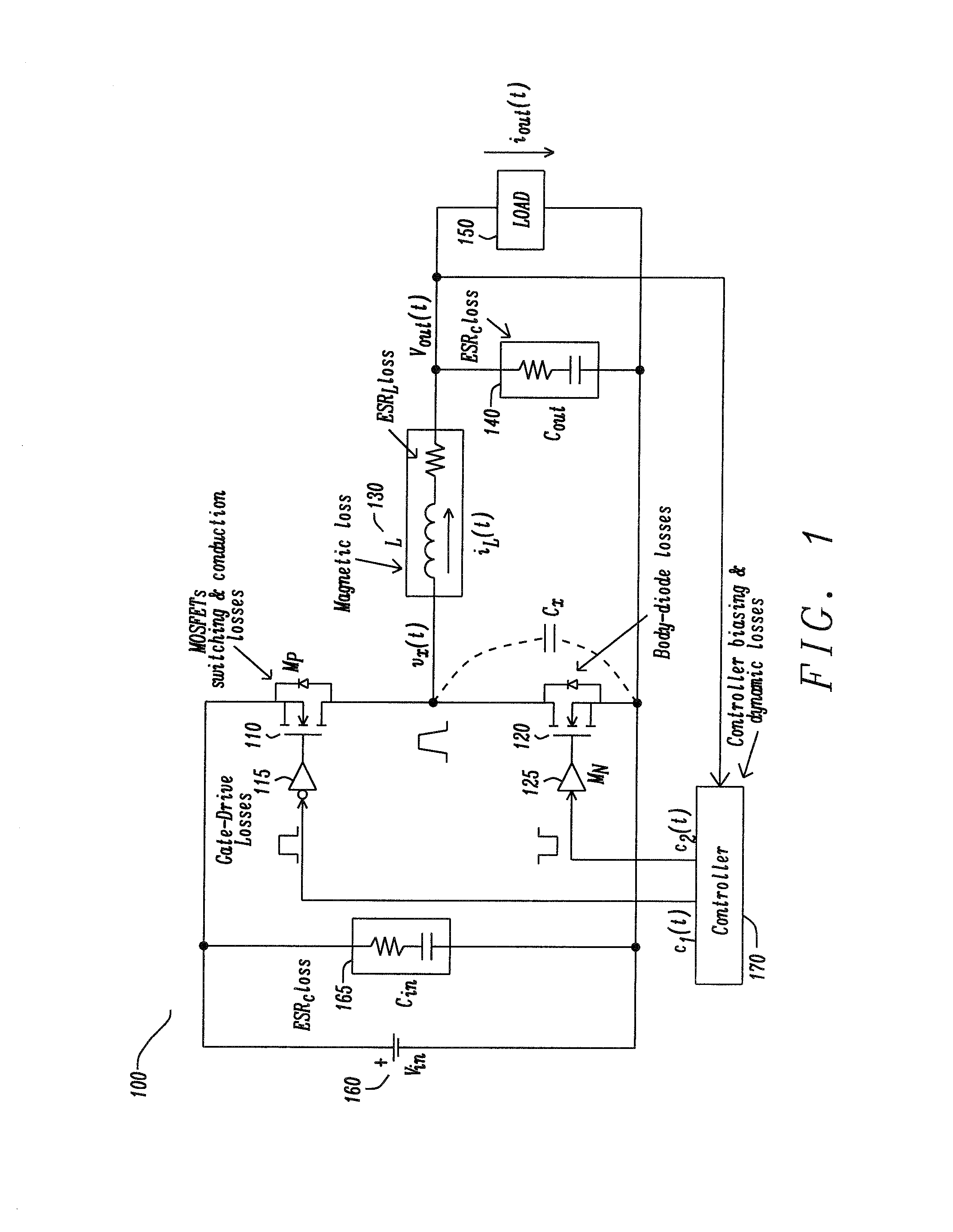 High Efficiency DC-to-DC Converter with Adaptive Output Stage