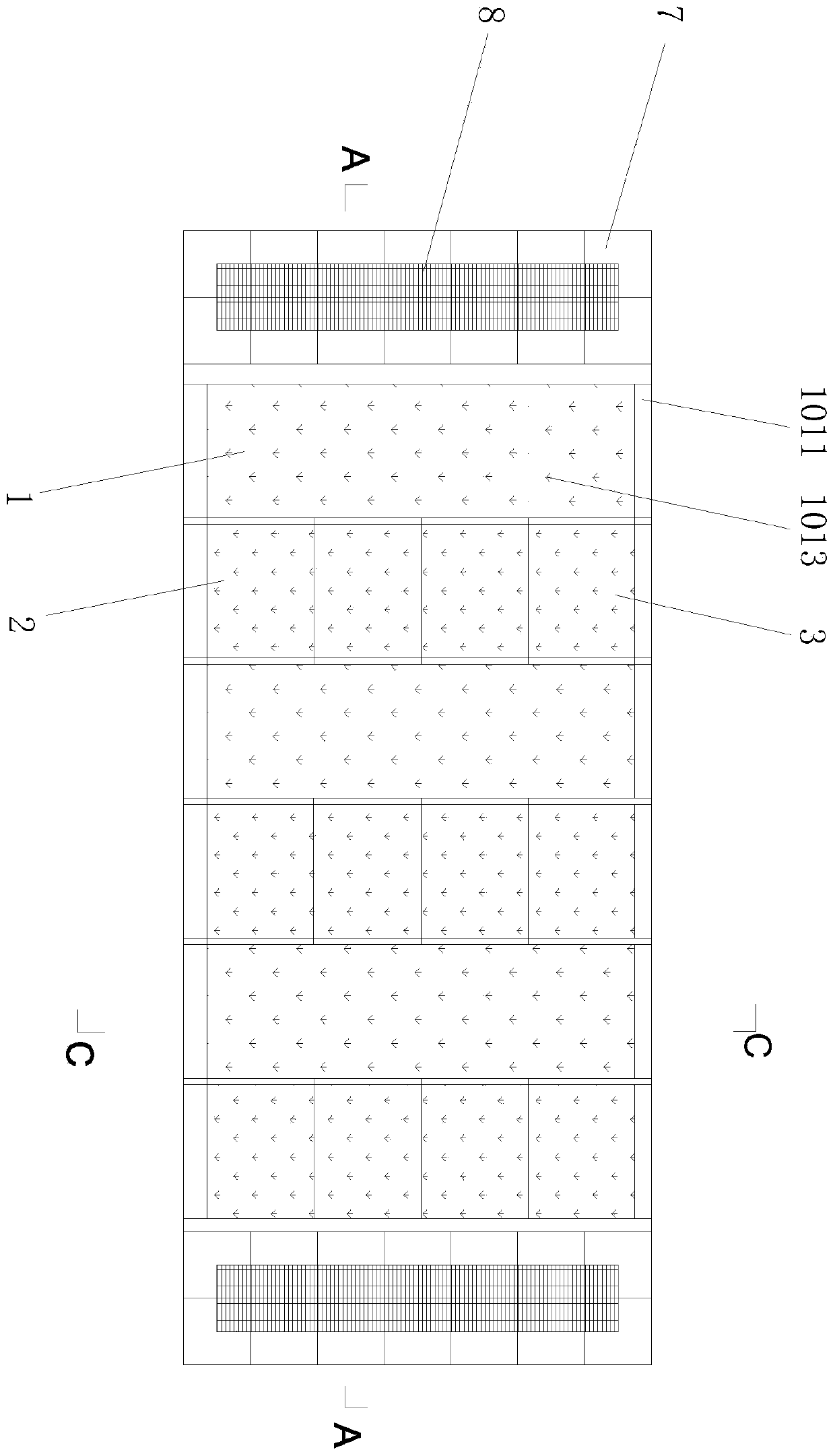 Biological and ecological integrated aeration floating island device