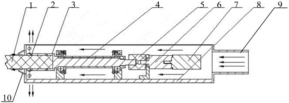 A kind of mandrel clamp and its cooling method