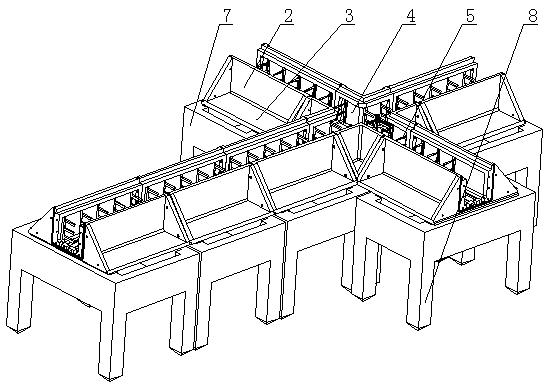 Assembled open cable trench