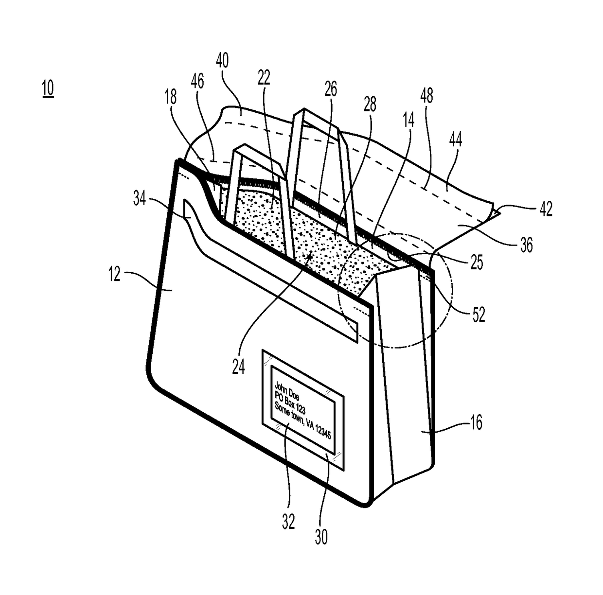 Reusable mailer bag