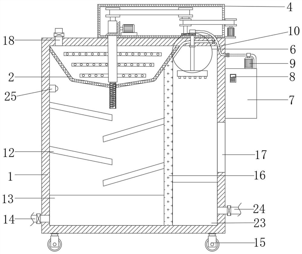 Cooling device for research on low-alloy smelting of vanadium and application method of cooling device