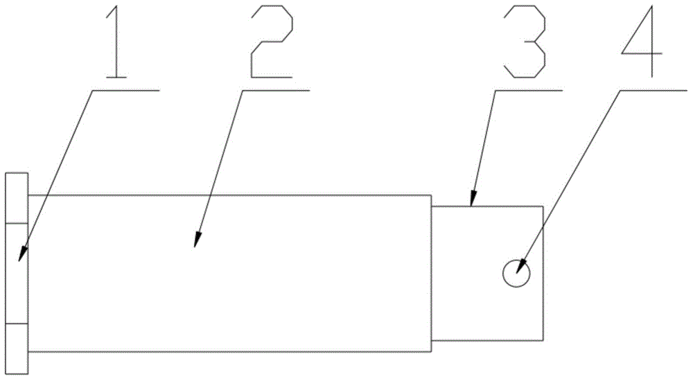 Oval head pin shaft for large-load chain