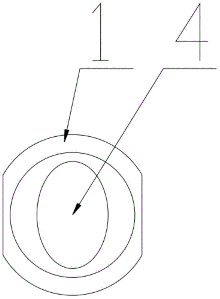 Oval head pin shaft for large-load chain