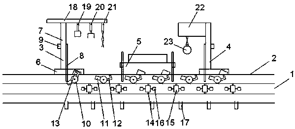 Double-side clamp positioning machining device