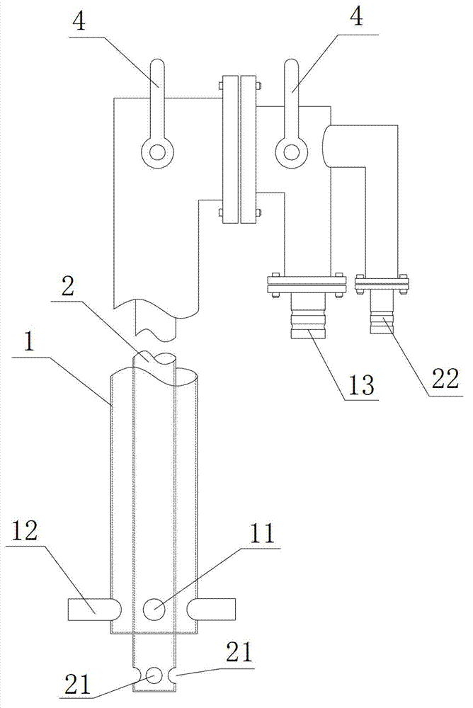 Reaming device for reinforcing soft soil foundation