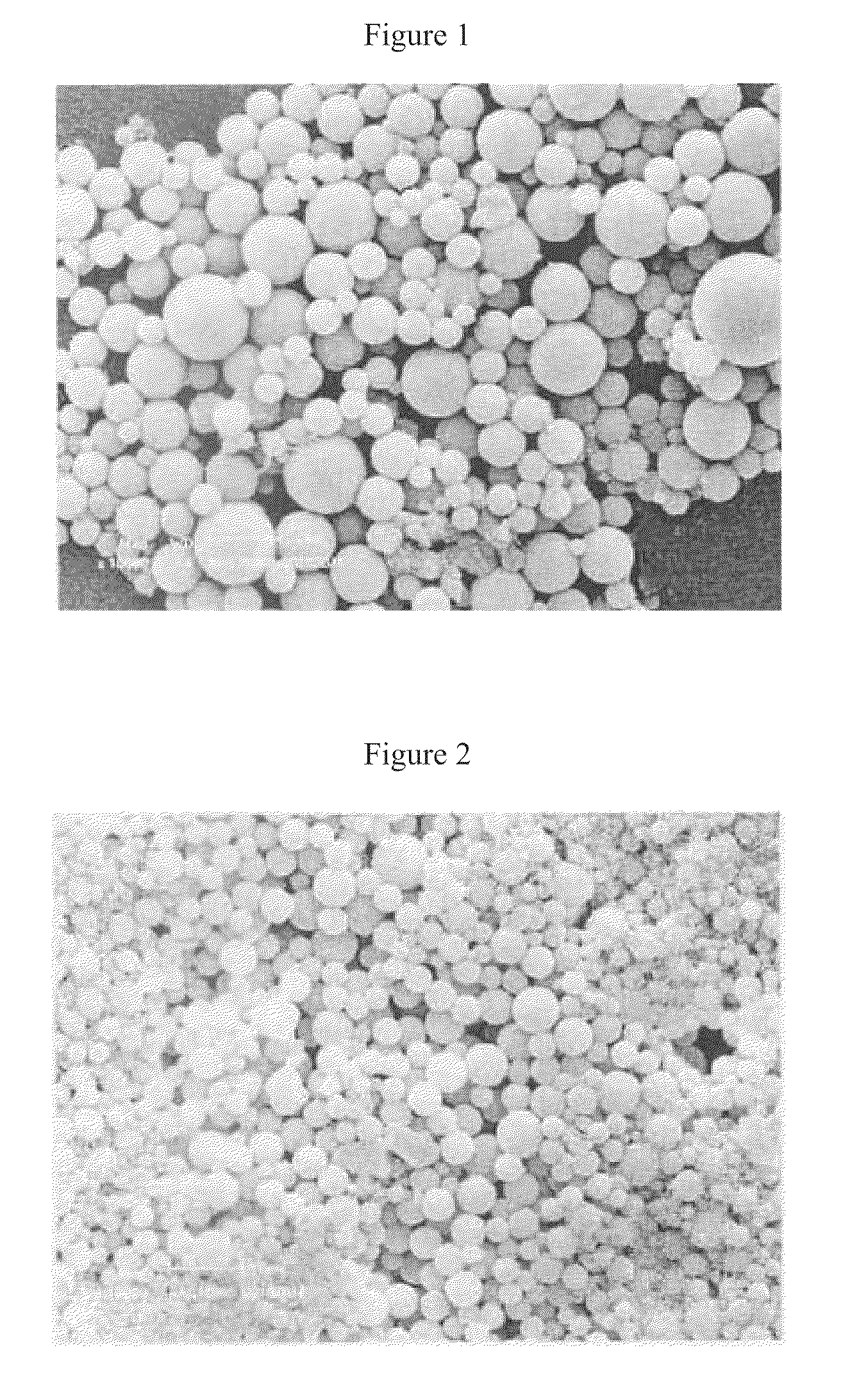 Filler material for crowns, crown material containing same, and method of manufacturing thereof