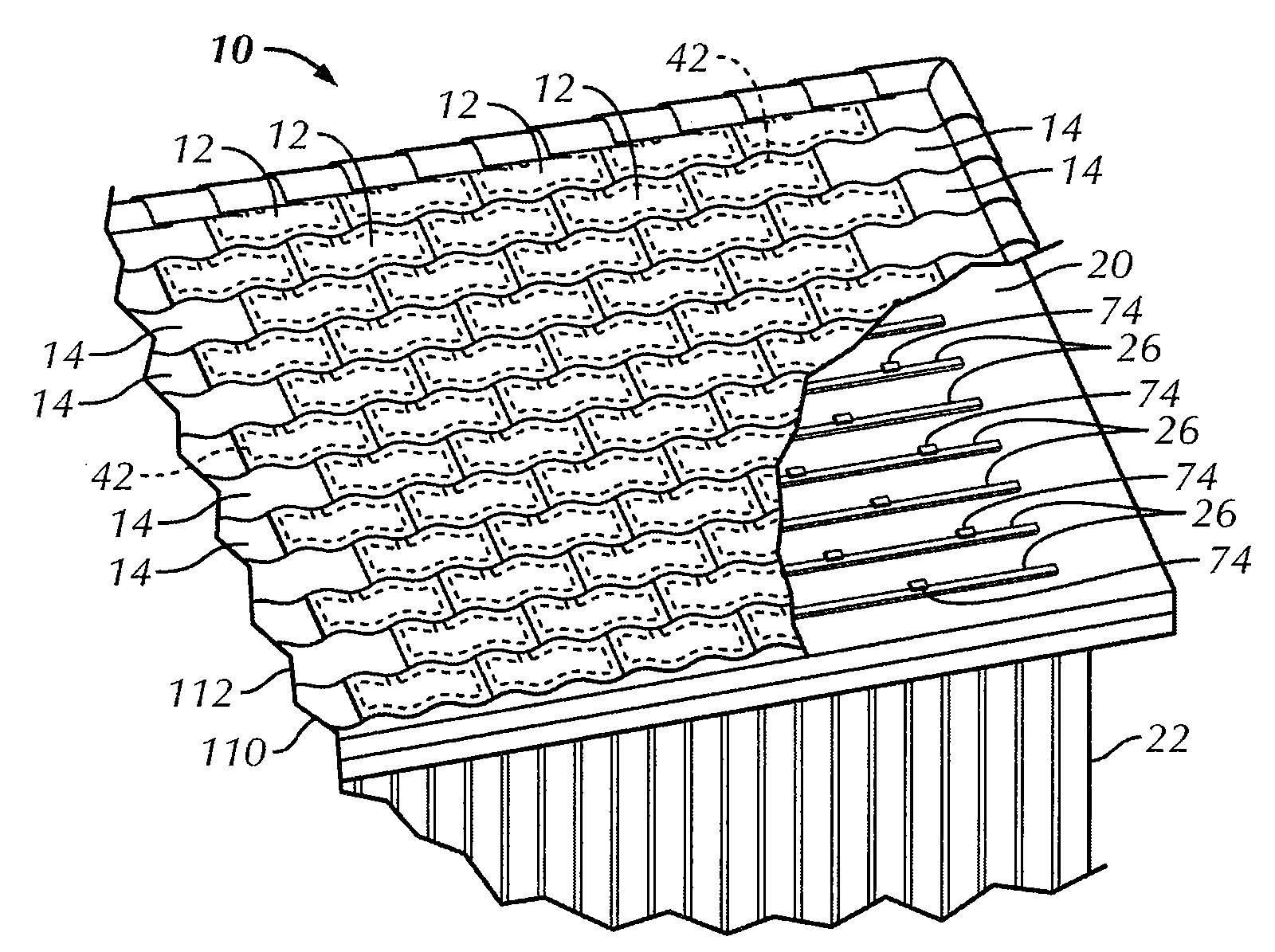 Integrated solar roofing tile connection system