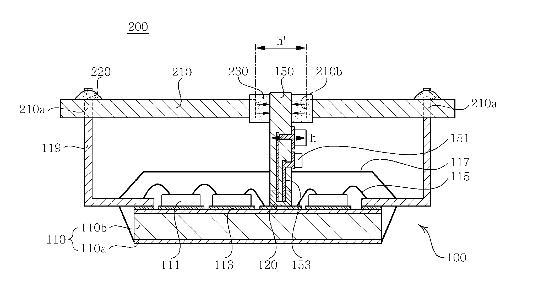 Power module package and system module having the same