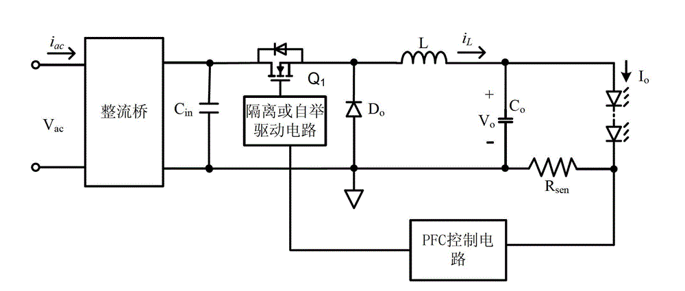 High-power factor constant-current drive circuit and constant-current device