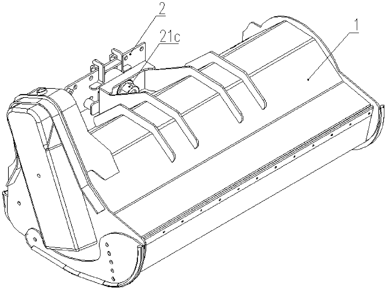 Small weed control operation device capable of swinging at any place