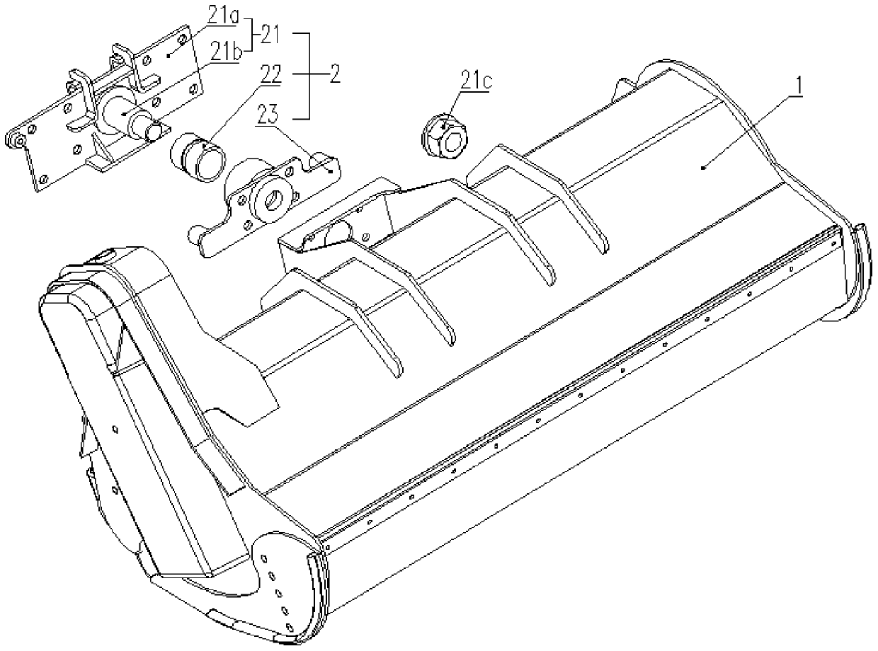 Small weed control operation device capable of swinging at any place