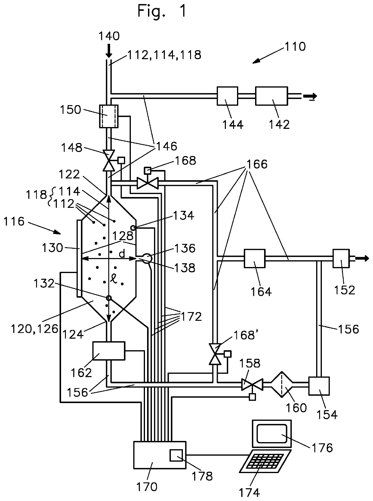 Method and apparatus for determining a concentration of aerosol particles in a carrier gas